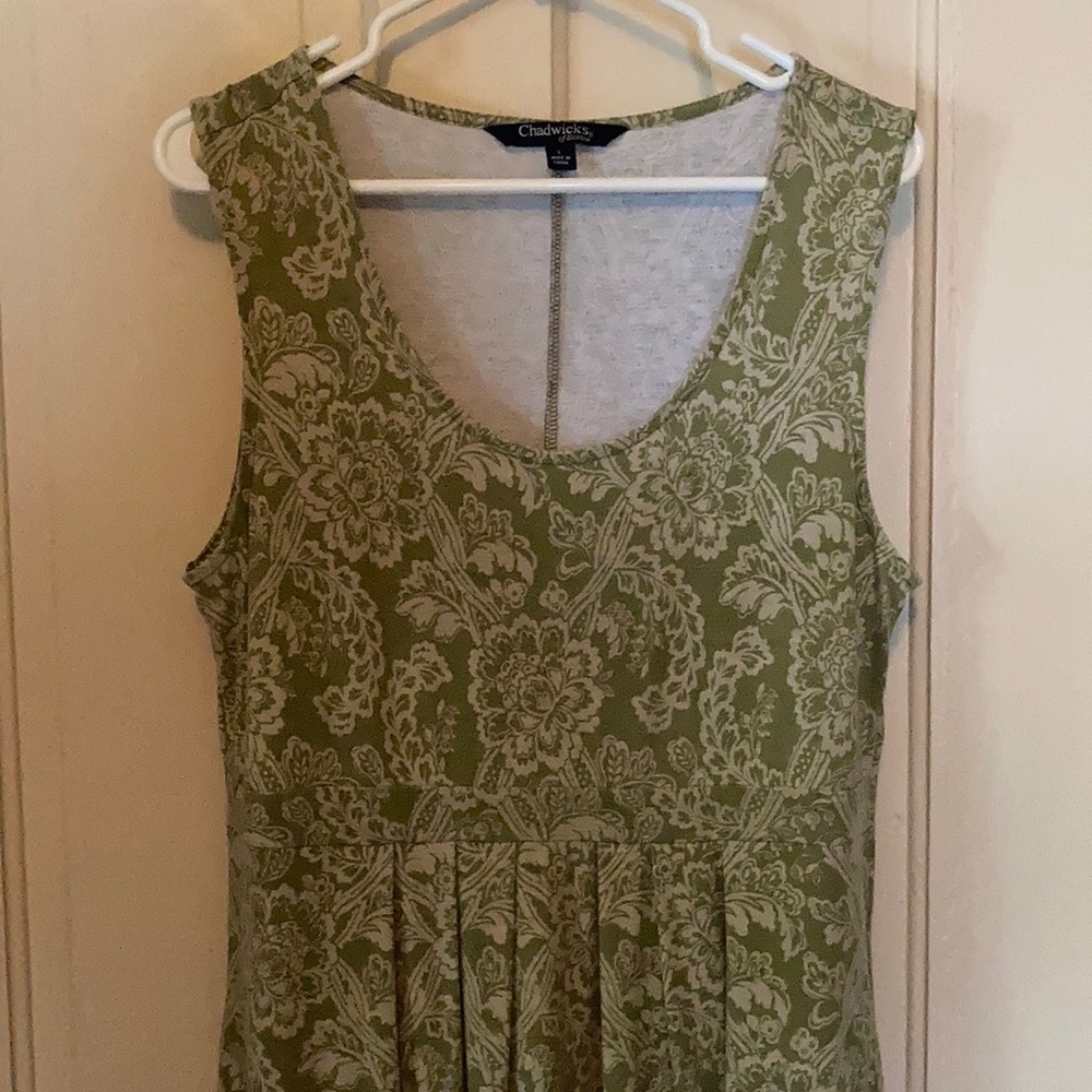 Green Floral Maxi Dress